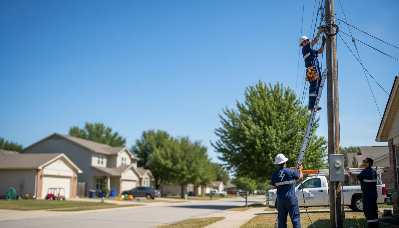 Residential electrician providing installation services in North Waterford, ME